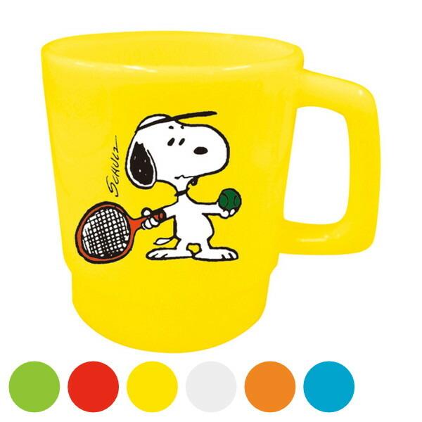 マグカップ 350ml スヌーピー ピーナッツ コップ プラスチック 日本製 キャラクター （ 電子レンジ対応 マグ カップ SNOOPY ）｜livingut