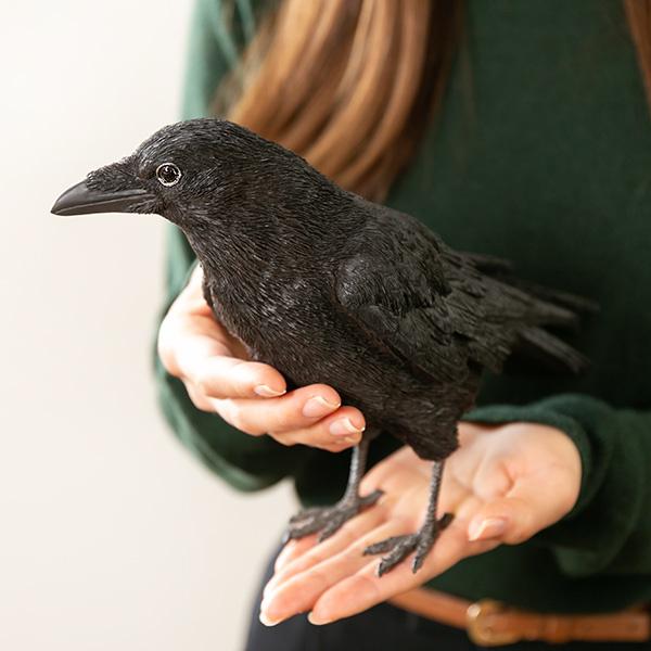 カラス 貯金箱 リアル オブジェ 置物 インテリア （ 雑貨 動物