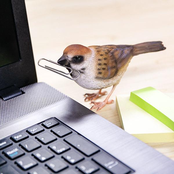 magnet オブジェ BIRDIE BILL スズメ マグネット付き ( 置き物 magnet オブジェ BIRDIE BILL スズメ マグネット付き ( 置き物