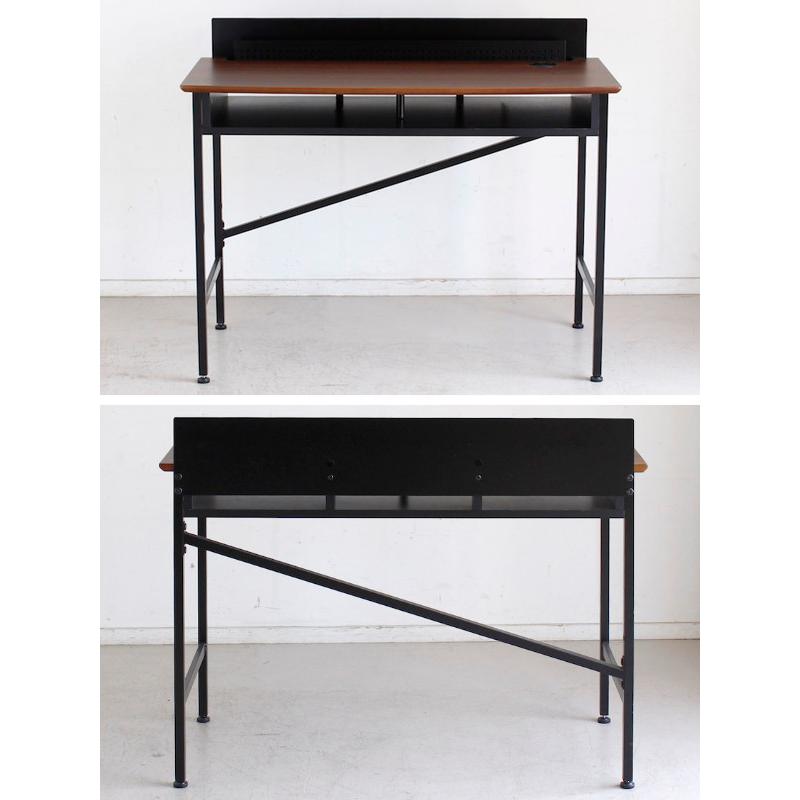 東馬（Tohma） ワークデスク 机 ヴィンテージ調 ウォールナット突板