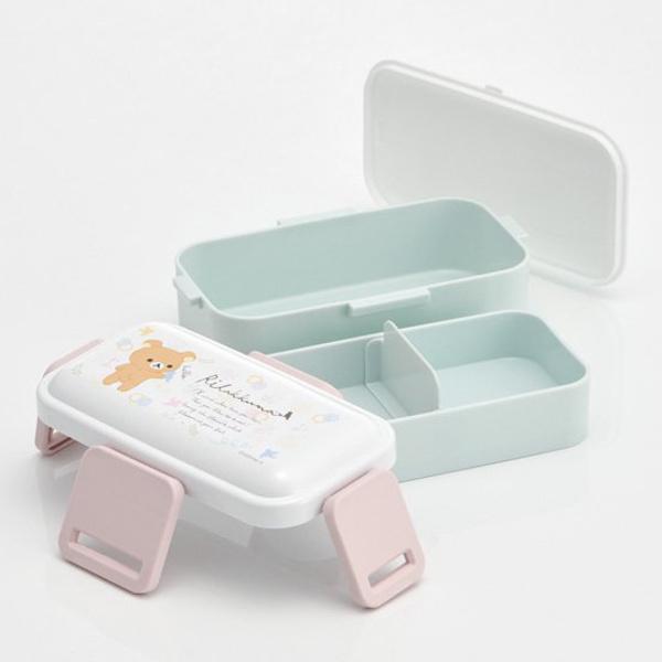 スケーター お弁当箱 2段 600ml ふわっと リラックマ 花柄 