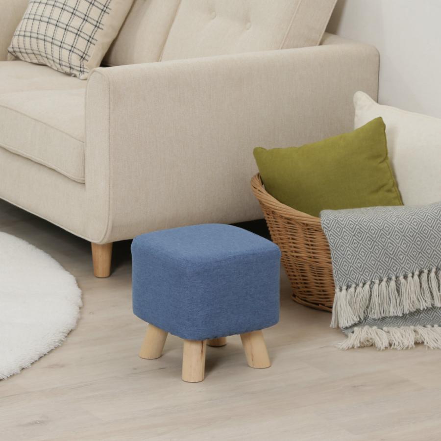 不二貿易（Fuji Boeki） スツール 木製 角型 幅26.5cm ミニスツール