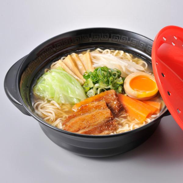 らくチン野菜ラーメン 電子レンジ 調理器具 調理 レンジ （ 電子レンジ調理器 レンジ調理器 レンジ調理 簡単調理 インスタント麺 ラーメン 器 1人分 1人前 ）｜livingut｜04