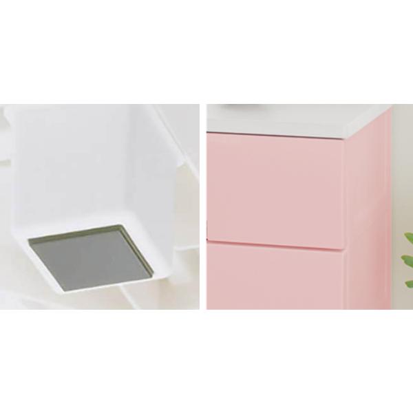 Fits チェスト フィッツプラス 幅65×奥行41×高さ85cm F6504 4段 ピンク