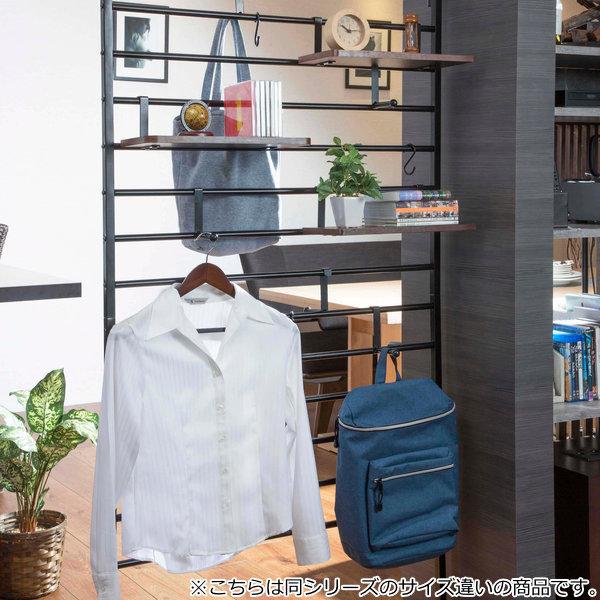 突っ張り ハンガー ラック 幅60cm つっぱり 収納 棚板 S字フック