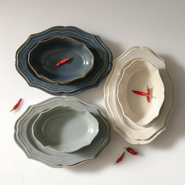 プレート 24cm 楕円皿 Vanves ヴァンヴ 皿 食器 洋食器 磁器 日本製