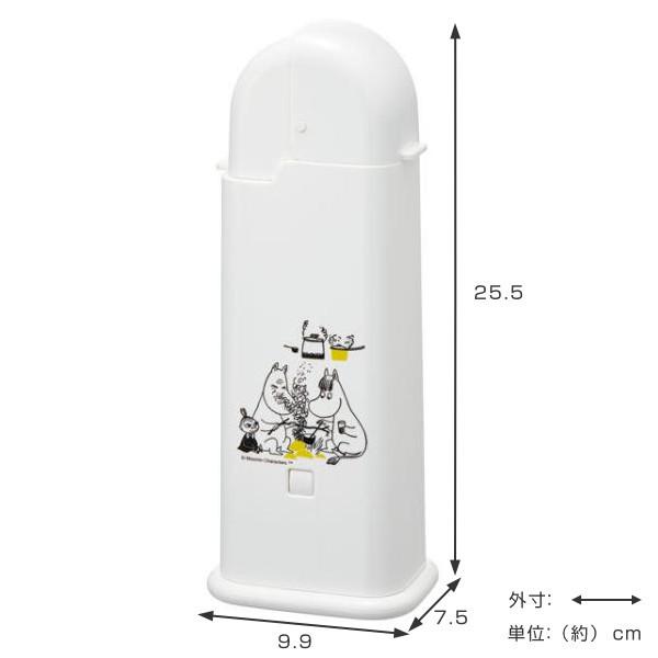 箸立て カトラリースタンド プラスチック製 フード付角型箸立て ムーミン （ お箸 カトラリー スタンド 立て フォーク スプーン 箸スタンド お箸ケース ）｜livingut｜02