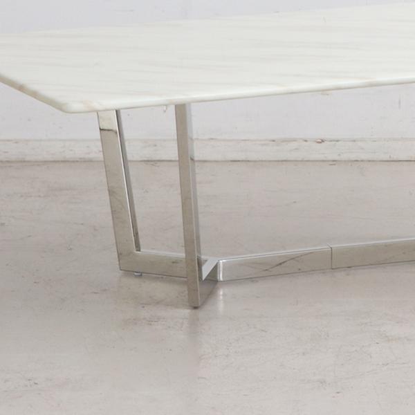 センターテーブル 幅125cm 大理石 マーブル リビング テーブル ロー