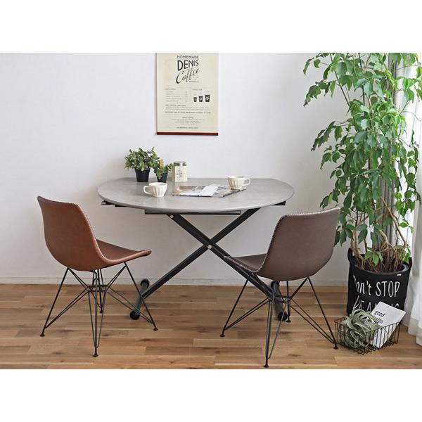 (nm2707) 昇降テーブル　伸縮テーブル　エクステンション　コンクリート調 nm2707) 昇降テーブル 伸縮テーブル エクステンション コンクリート調