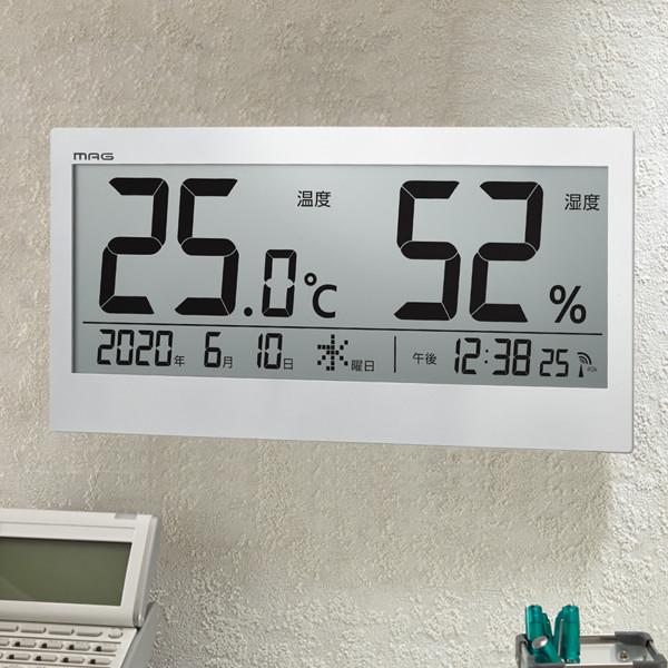 2022低価 時計 デジタル 温度計 湿度計 ビッグメーター 電波時計 カレンダー （ 大きい 掛け時計 置き時計 見やすい 温湿時計 ） リビングート PayPayモール店 - 通販 - PayPayモール SALE安い