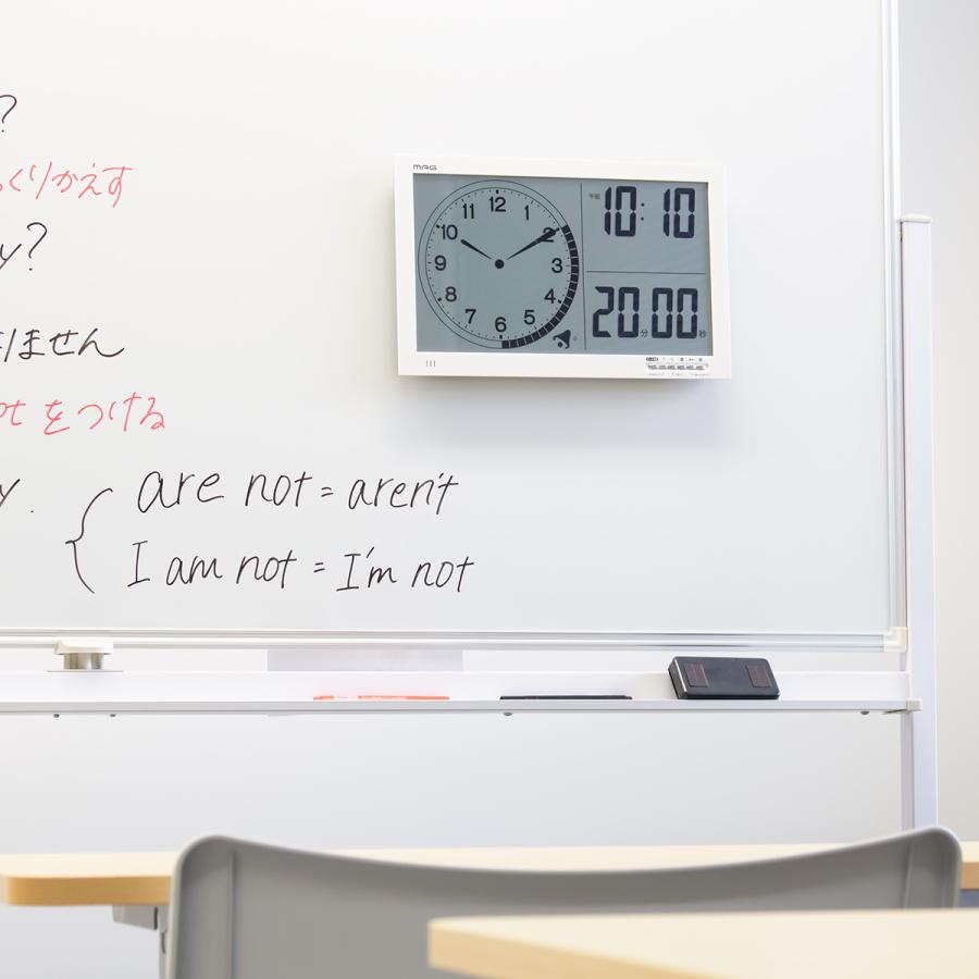 タイマー 大型 時計 温度計 湿度計 カレンダー マグネット付き （ 掛け時計 置き時計 デジタル 大きい ） 