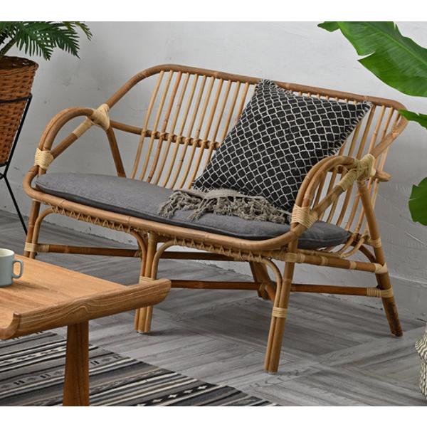 籐 ソファ 2人掛け ラタン家具 Breeze 幅110cm ( ラタン 籐 ソファ 2人掛け ラタン家具 Breeze 幅110cm ( ラタン