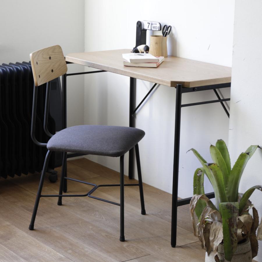 木製×スチール脚 ワークデスク・PCデスク 弘益 デスク 幅90cm グラム 木製 天然木 突板 スチール脚 ワークデスク