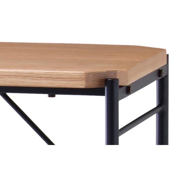 木製×スチール脚 ワークデスク・PCデスク 弘益 デスク 幅90cm グラム 木製 天然木 突板 スチール脚 ワークデスク