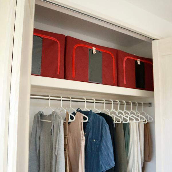 アンファンス 収納ボックス 幅50×奥行40×高さ33cm 窓付き 前開き 衣類