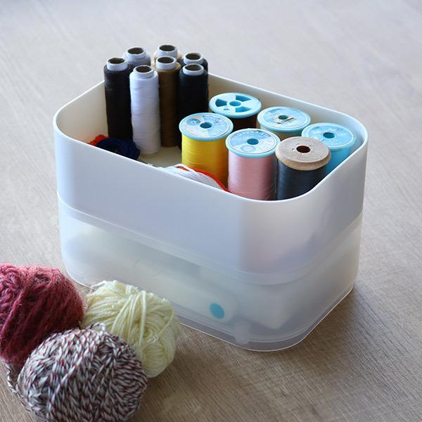 収納ケース WS 幅11.5×奥行17×高さ5.5cm 仕切り 小物ケース