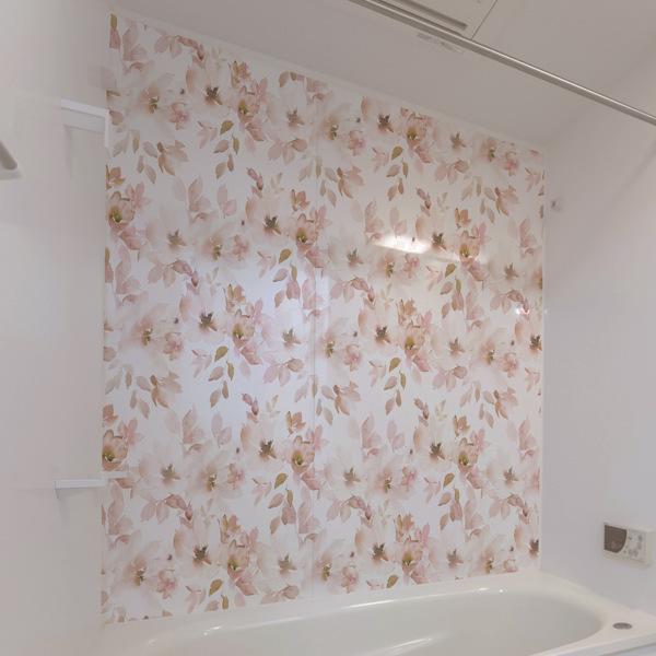 壁紙 幅44cm 長さ2m お風呂に貼れる フロデコ はがせる リメイクシート 花柄 浴室 壁紙シール ウォールステッカー シール壁紙 リビングート Paypayモール店 通販 Paypayモール