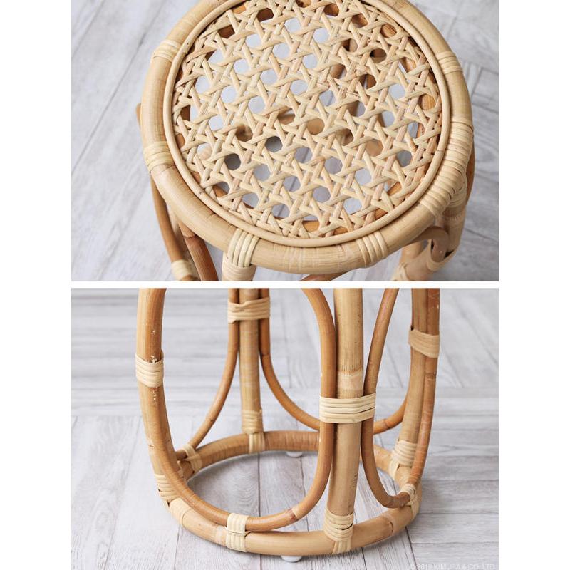 籐 スツール 円型 ラタン家具 Breeze 高さ35cm （ ラタン ラタンチェア