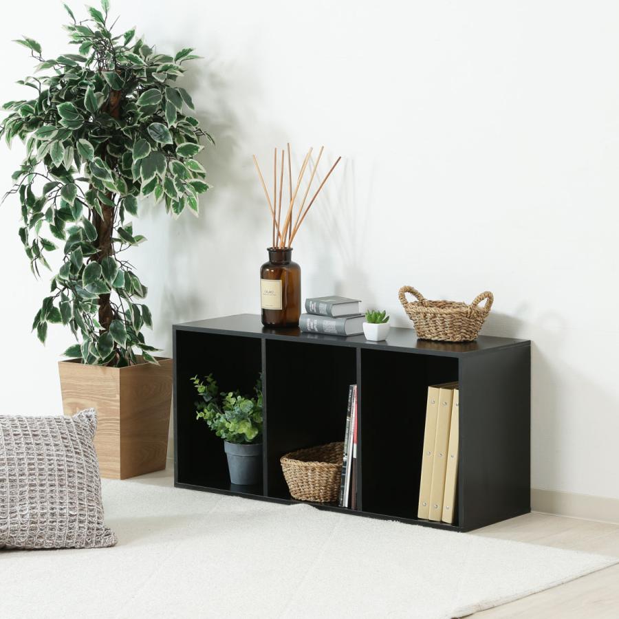 不二貿易（Fuji Boeki） カラーボックス 幅41.8cm 同色2台セット 3段