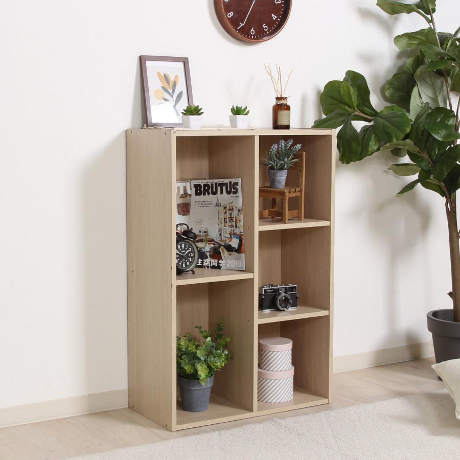 不二貿易（Fuji Boeki） カラーボックス 幅59cm 本棚 CDラック