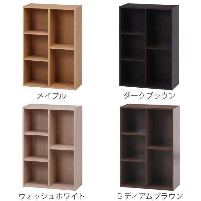 不二貿易（Fuji Boeki） カラーボックス 幅59cm 本棚 CDラック