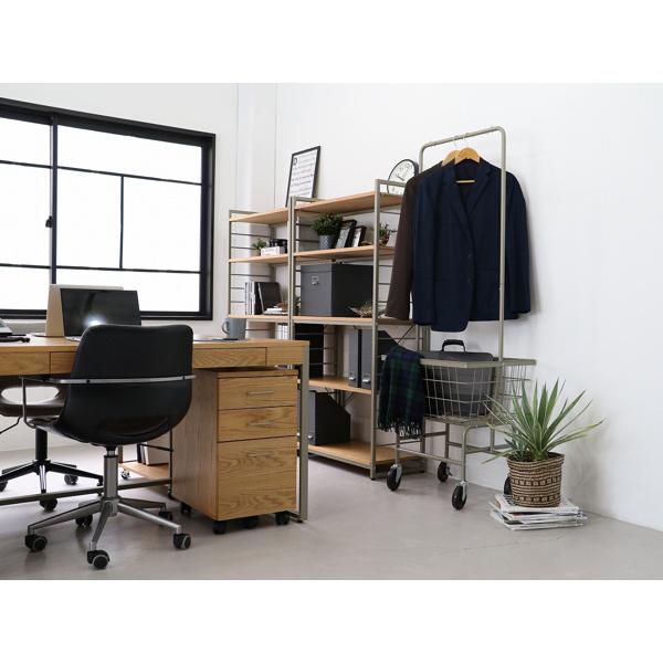 ハンガーラック カゴ付 スチール製 オフィス家具 drip 幅57cm ハンガーラック カゴ付 スチール製 オフィス家具 drip 幅57cm