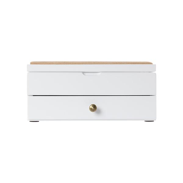 木製ジュエリーボックス２個 ジュエリーボックス 2段 ミア ドロワーボックス 木製 アクセサリー