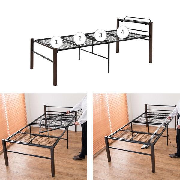 HAGiHARA ベッド シングル ベッド下 収納 ハイタイプ 宮棚 HAGiHARA ベッド シングル ベッド下 収納 ハイタイプ 宮棚