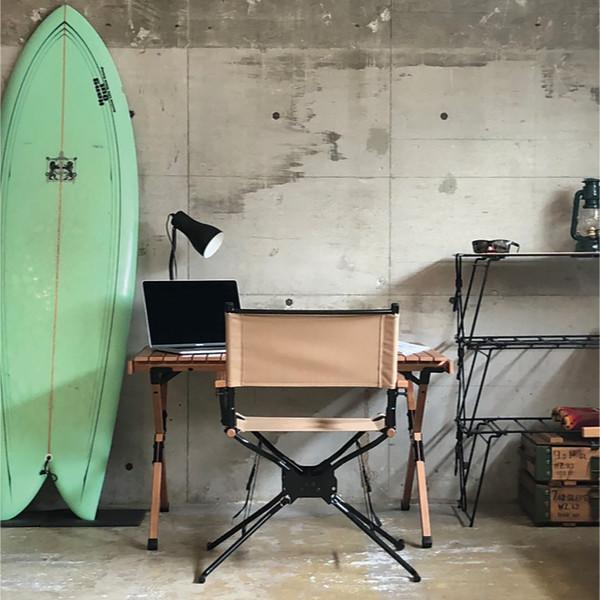 HangOut ハングアウト　ディレクターズチェア二脚セット　アウトドア　未開封 HangOut ハングアウト ディレクターズチェア ベージュ二脚セット