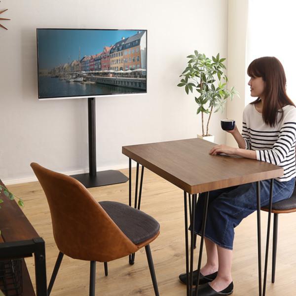 ホームテイスト TVスタンド ハイタイプ 八角支柱 65V型対応 壁 ホームテイスト TVスタンド ハイタイプ 八角支柱 65V型対応 壁