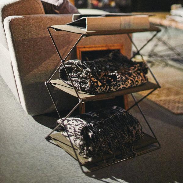 東谷 アウトドア 棚 2段 シェルフ 折りたたみ フォールディング 2D