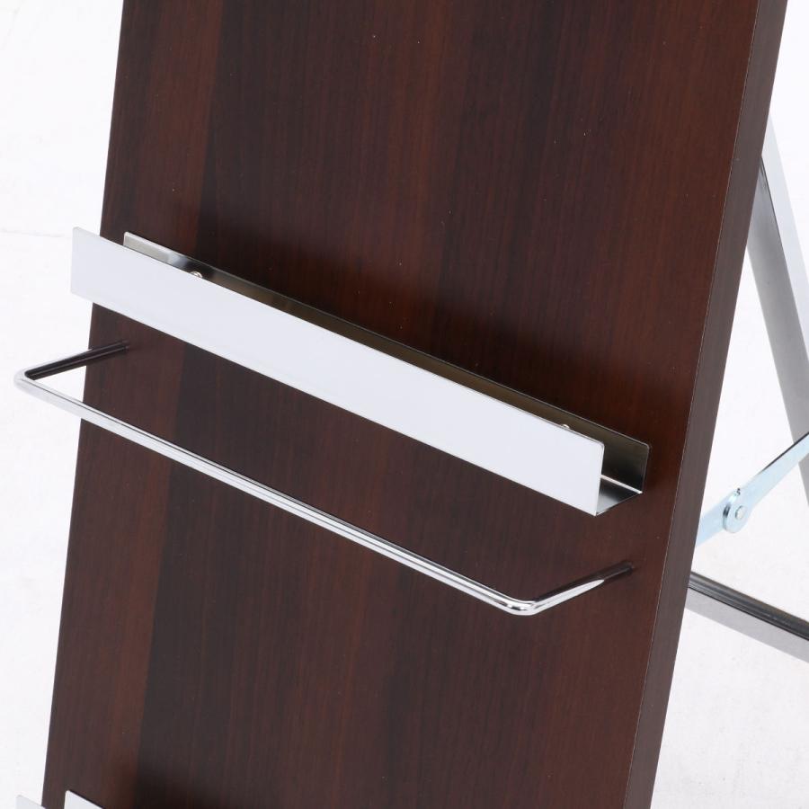 不二貿易（Fuji Boeki） マガジンラック 幅30cm 3段 スリム 木目調