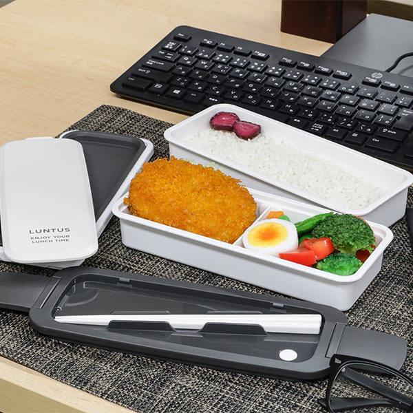 アスベル（ASVEL） お弁当箱 2段 800ml 抗菌 ランタス 箸 バッグ付き