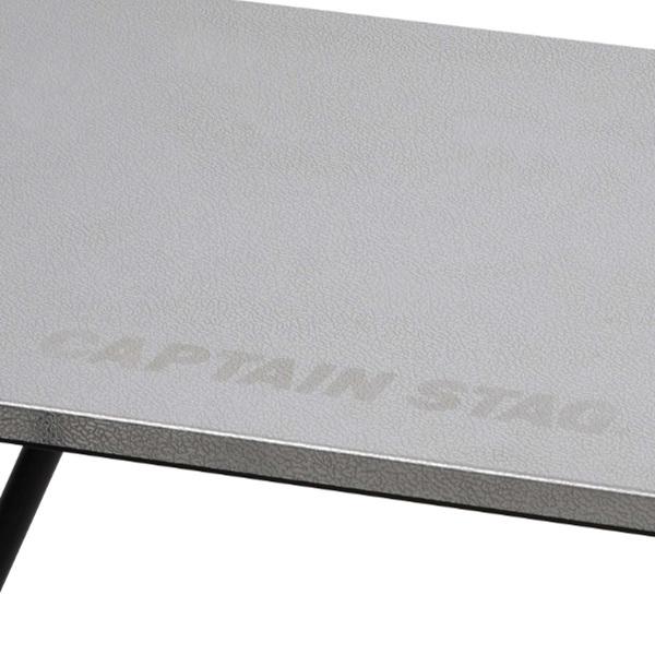 アウトドアテーブル 折りたたみ ステンレス サイドテーブル 高さ2段階調節 キャプテンスタッグ CAPTAIN STAG （ アウトドア テーブル レジャーテーブル ）｜livingut｜07