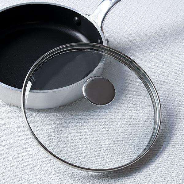 ガラス蓋 15cm ハムエッグパン用 中尾アルミ （ 蓋 フタ フライパン蓋