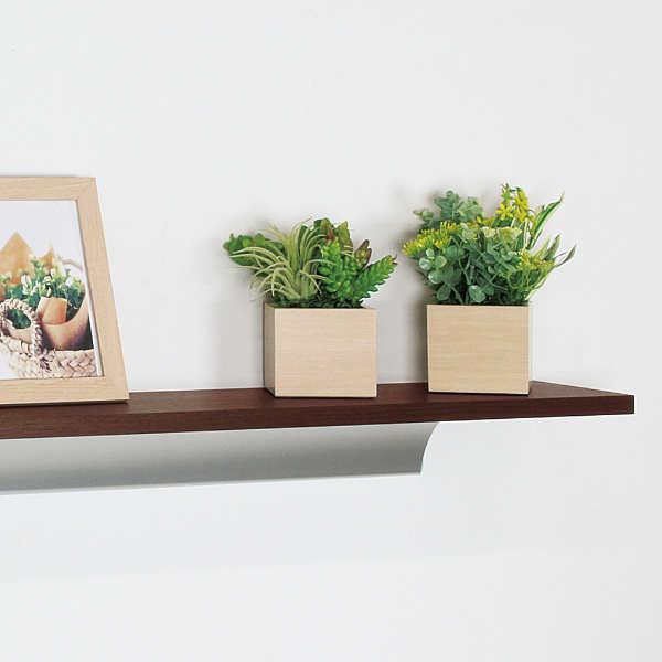 シェルフ 幅90cm 木製 ラック ロングウッドシェルフ （ 90cm ウォール