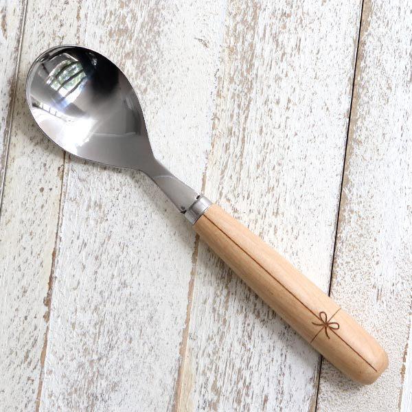 スプーン 18cm ギフト 木柄 カトラリー ステンレス 木製 日本製 （ テーブルスプーン デザートスプーン 洋食器 ） : 360366 ...