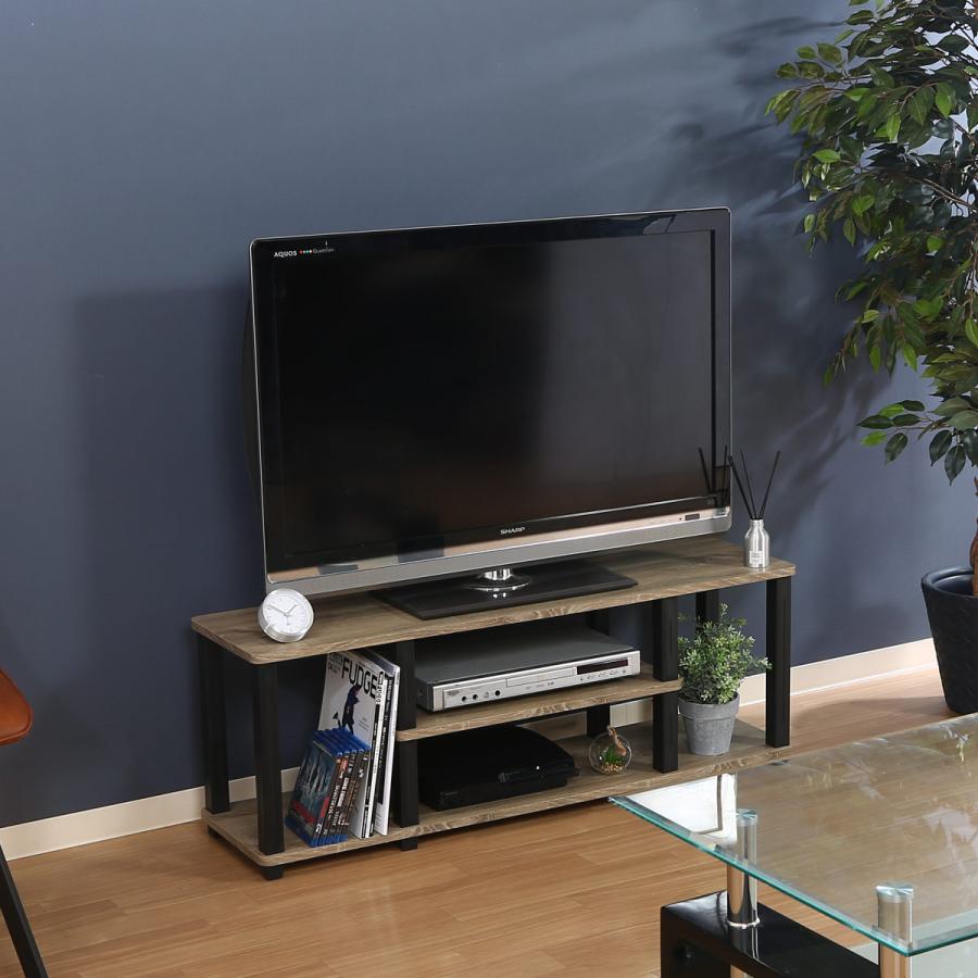 不二貿易（Fuji Boeki） テレビ台 幅111.5cm 工具不要 簡単組立