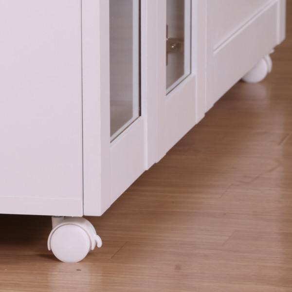 不二貿易（Fuji Boeki） キッチンカウンター 家電ラック キャスター