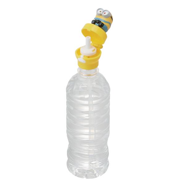 スケーター ストロー ペットボトルキャップ マスコット付 ミニオンズ