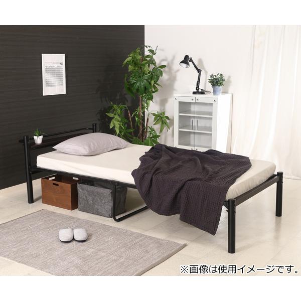 不二貿易 ベッド シングル パイプベッド 宮棚 ラック付き 不二貿易 ベッド シングル パイプベッド 宮棚 ラック付き