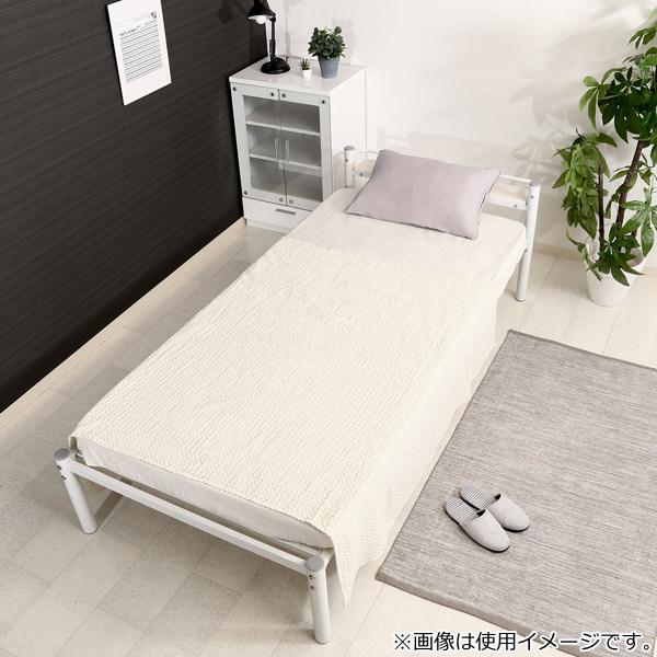 不二貿易 ベッド シングル パイプベッド 宮棚 ラック付き 不二貿易 ベッド シングル パイプベッド 宮棚 ラック付き