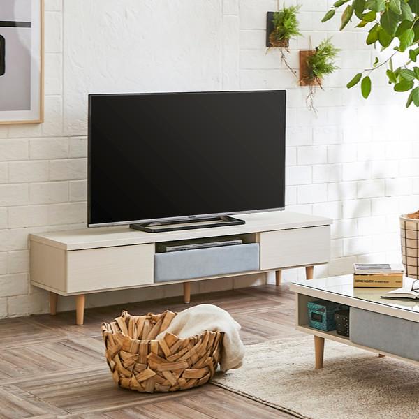 アルファタカバ テレビ台 ローボード 北欧風 ファブリック引出し アルファタカバ テレビ台 ローボード 北欧風 ファブリック引出し