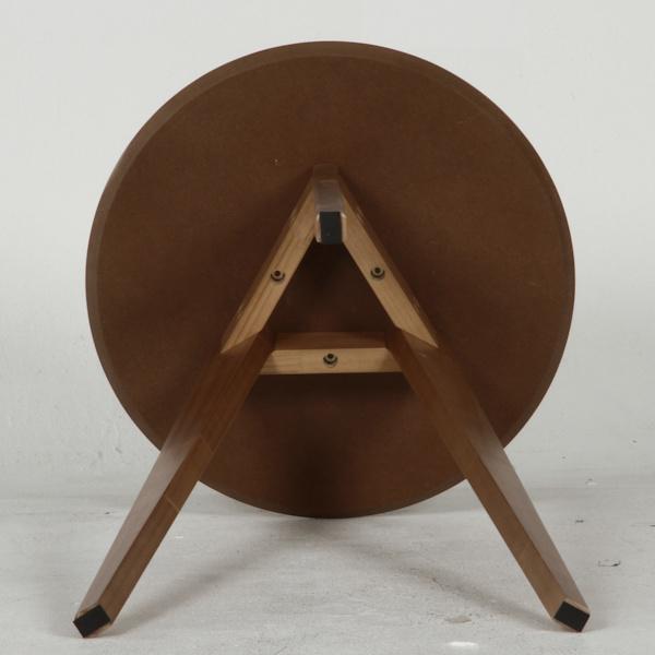 サイドテーブル 高さ60cm コーヒーテーブル 木製 天然木 円型 丸 テーブル ブラウン｜livingut｜14