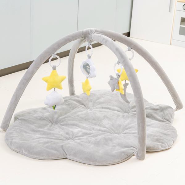 新品同様 プレイジム ベッドメリー ベビーマット プレイマット ラグ