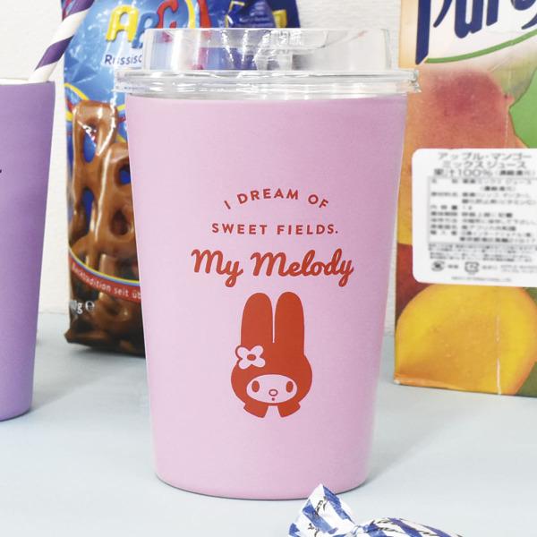 タンブラー 460ml MY MELODY マイメロディ コンビニカップホルダー