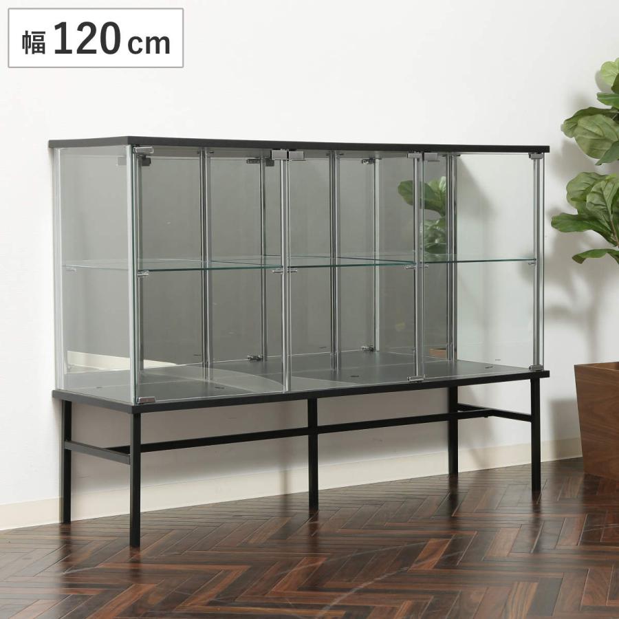 不二貿易（Fuji Boeki） コレクションボード 幅120cm 2段 背面ミラー