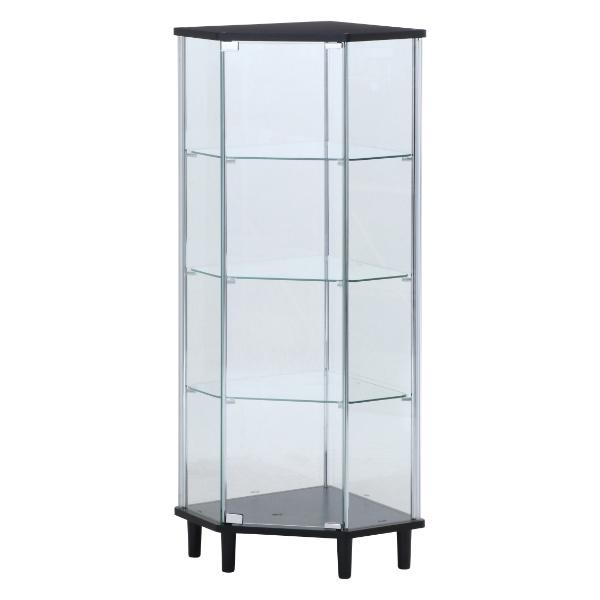 不二貿易（Fuji Boeki） コレクションケース 4段 コーナー型 ガラス