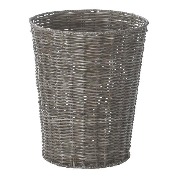 ちどり産業 ゴミ箱 丸型 幅25cm 円柱 ダストボックス ナチュラル