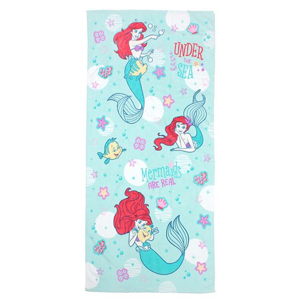 Disney ビーチタオル 70×140cm レッツプレイ アリエル タオル Disney ビーチタオル 70×140cm レッツプレイ アリエル タオル